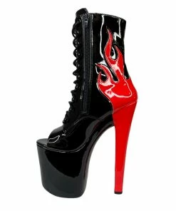 XTRA RUBY FLAME - BLACK/RED Platforms