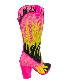 Y R U SPACE COWGIRL FLAME - PINK/YELLOW