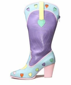 YRU Sneakers SPACE COWGIRL HEART - PASTEL
