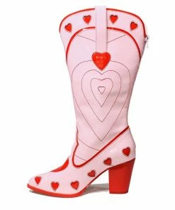 Y R U Sneakers SPACE COWGIRL HEART - PINK RED