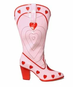 Y R U Sneakers SPACE COWGIRL HEART - PINK RED