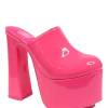 Y R U STARDUST CLOG - HOT PINK PATENT