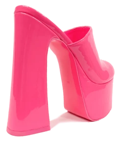 Y R U STARDUST CLOG - HOT PINK PATENT