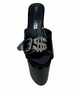 XTRA SUGAR $ - BLACK/SILVER Platforms