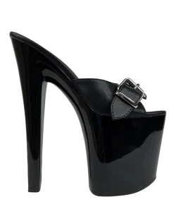 XTRA SUGAR SKULL - BLACK/SILVER Platforms