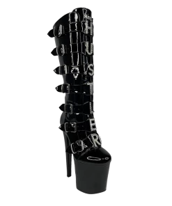 XTRA VIP HUSTLER - BLACK/SILVER Platforms