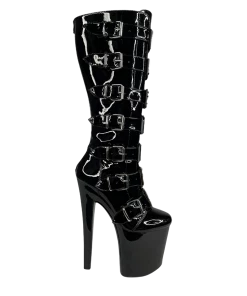 XTRA VIP HUSTLER - BLACK/SILVER Platforms