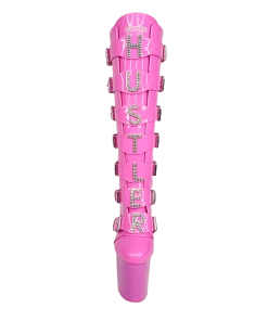 XTRA VIP HUSTLER - PINK/SILVER Platforms