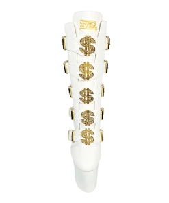 XTRA VIP - WHITE/GOLD Platforms