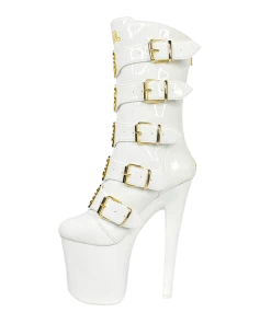 XTRA VIP - WHITE/GOLD Platforms