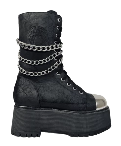 FAN ALL FLAMES W.I.B. COMBAT BOOT Platforms