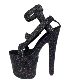 XTRA Platforms X - BLACK GLITTER