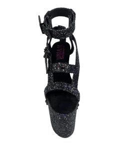 XTRA Platforms X - BLACK GLITTER