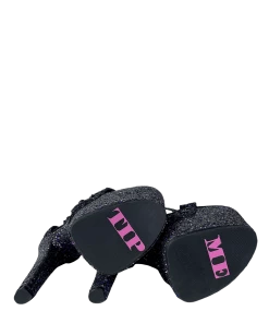 XTRA Platforms X - BLACK GLITTER