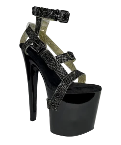 HUSTLER BY XTRA Platforms X QRYSTAL - BLACK