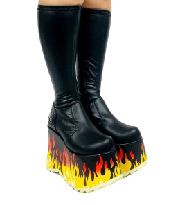 Y R U Platforms ZEN FLAME - BLACK/RED