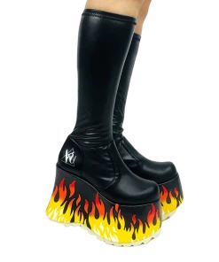 Y R U Platforms ZEN FLAME - BLACK/RED